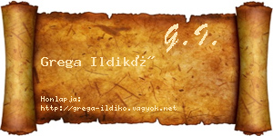 Grega Ildikó névjegykártya